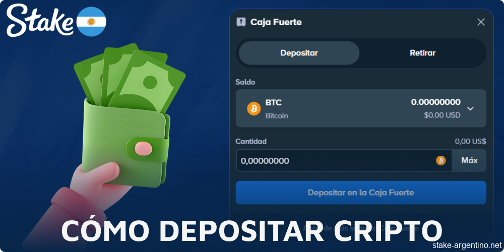 Guía sobre cómo depositar criptomonedas en Stake para jugadores de Argentina